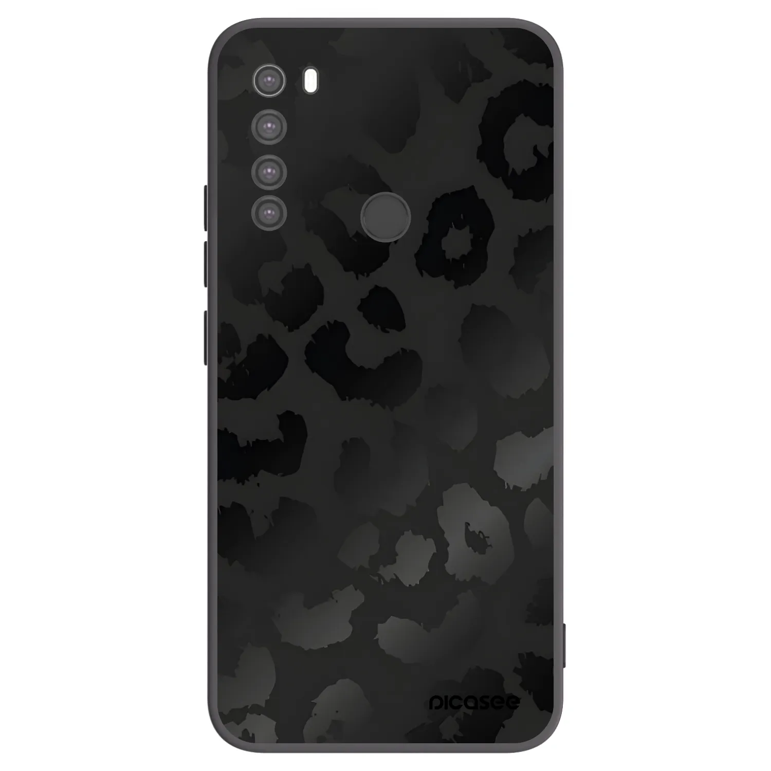 Picasee husă neagră din silicon pentru Xiaomi Redmi Note 8 - Midnight Leopard