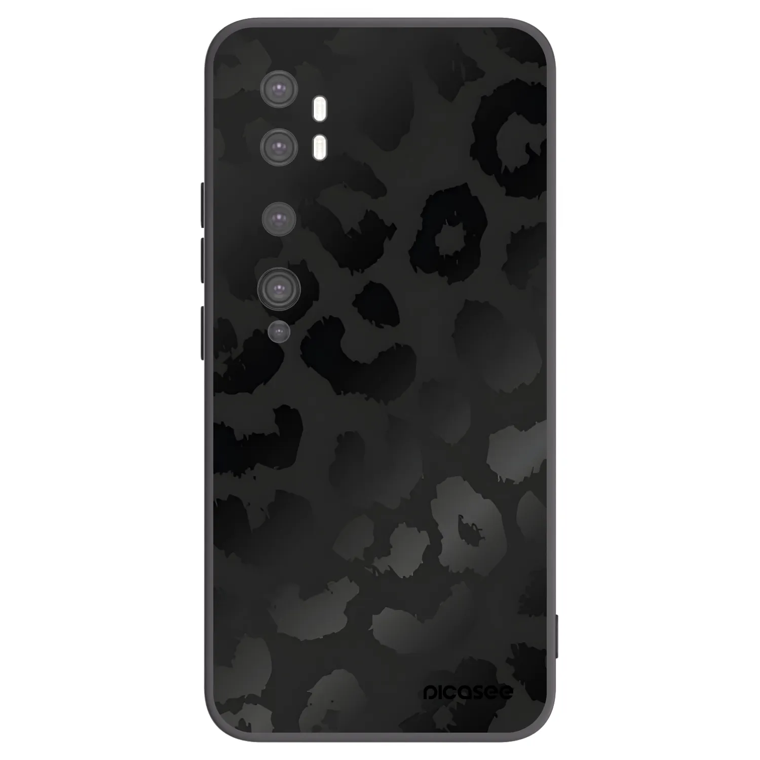 Picasee husă neagră din silicon pentru Xiaomi Mi Note 10 (Pro) - Midnight Leopard