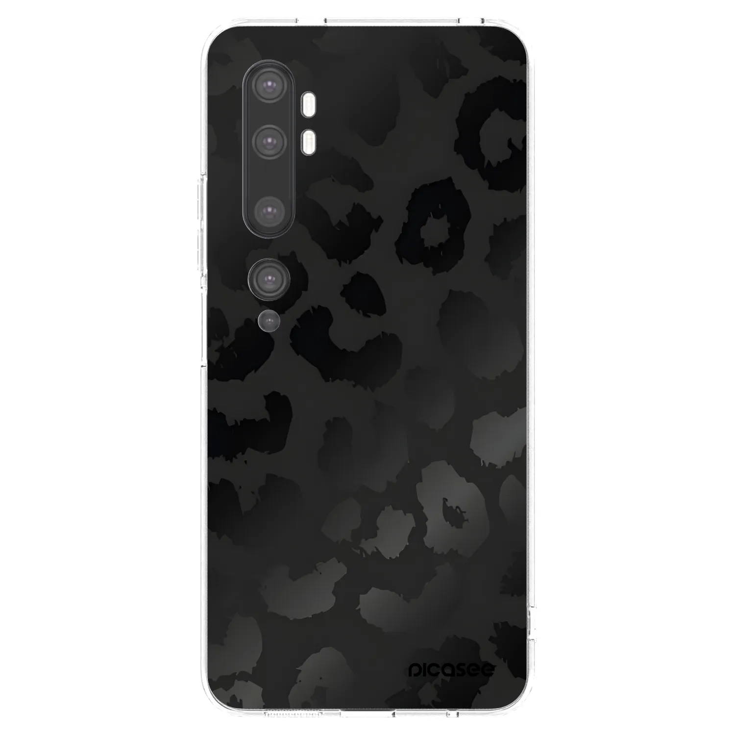 Picasee husă transparentă din silicon pentru Xiaomi Mi Note 10 (Pro) - Midnight Leopard