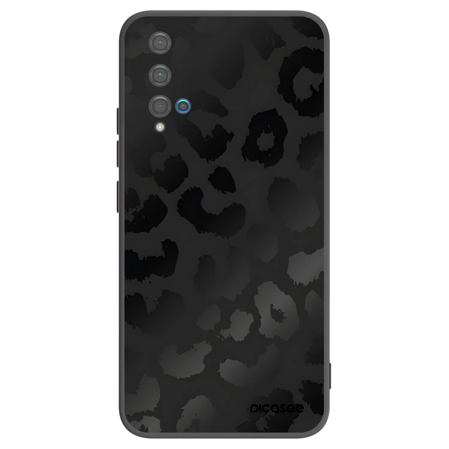 Picasee husă neagră din silicon pentru Huawei Nova 5T - Midnight Leopard