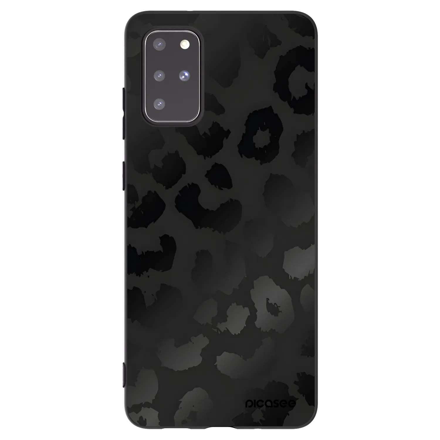 Picasee husă neagră din silicon pentru Samsung Galaxy S20+ G985F - Midnight Leopard