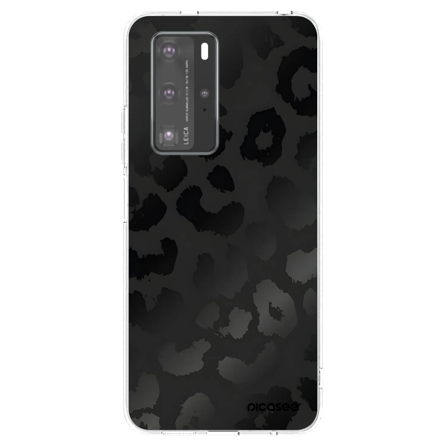 Picasee husă transparentă din silicon pentru Huawei P40 Pro - Midnight Leopard