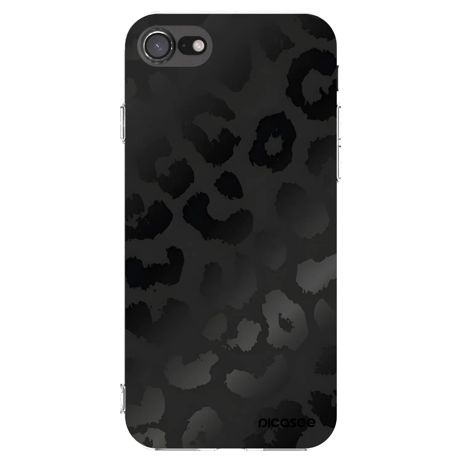 Picasee husă transparentă din silicon pentru Apple iPhone SE 2020 - Midnight Leopard