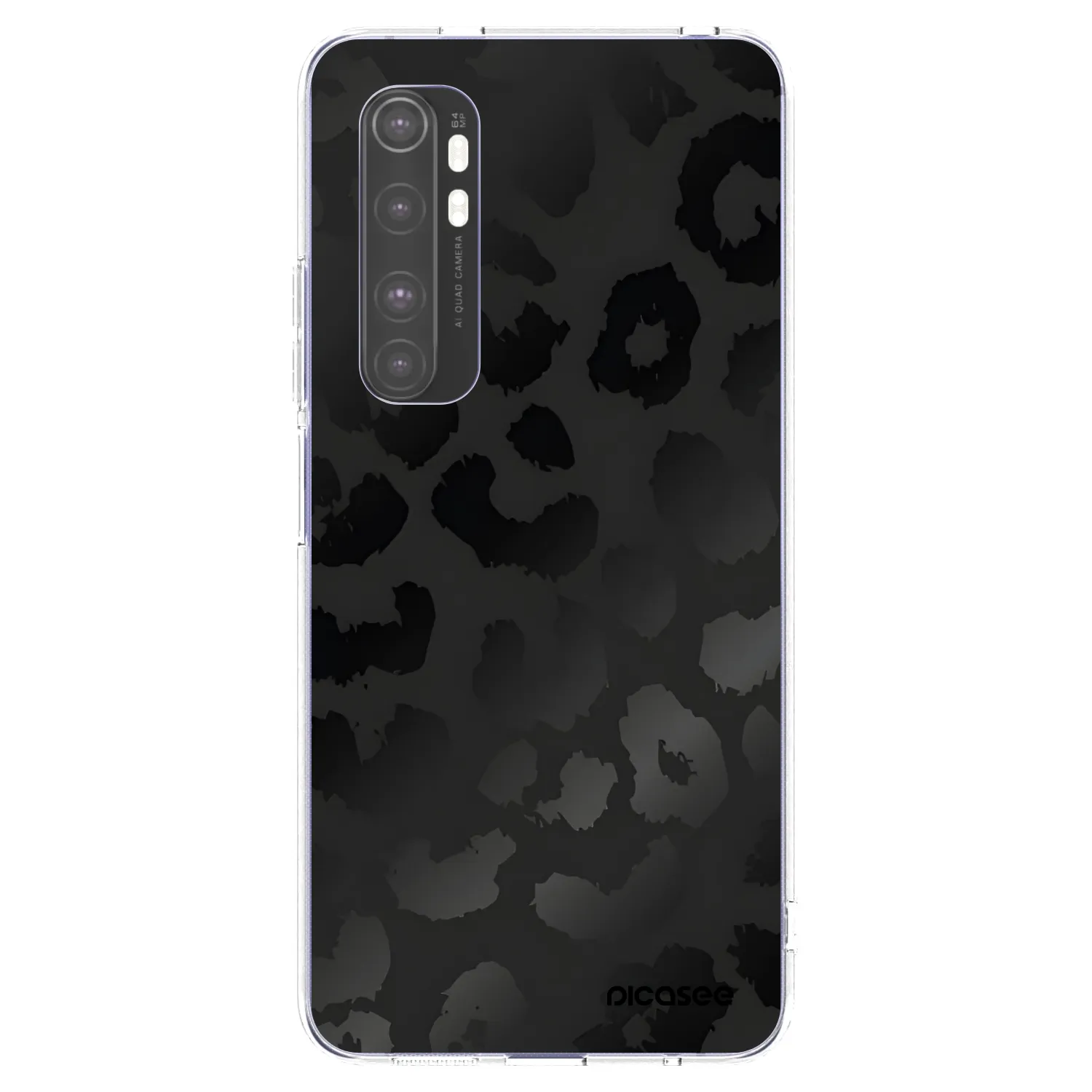 Picasee husă transparentă din silicon pentru Xiaomi Mi Note 10 Lite - Midnight Leopard