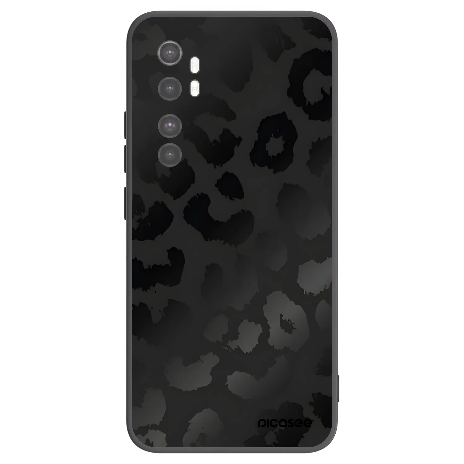 Picasee husă neagră din silicon pentru Xiaomi Mi Note 10 Lite - Midnight Leopard
