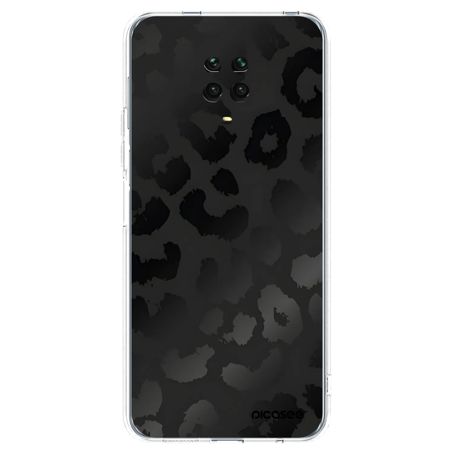 Picasee husă transparentă din silicon pentru Xiaomi Redmi Note 9S - Midnight Leopard