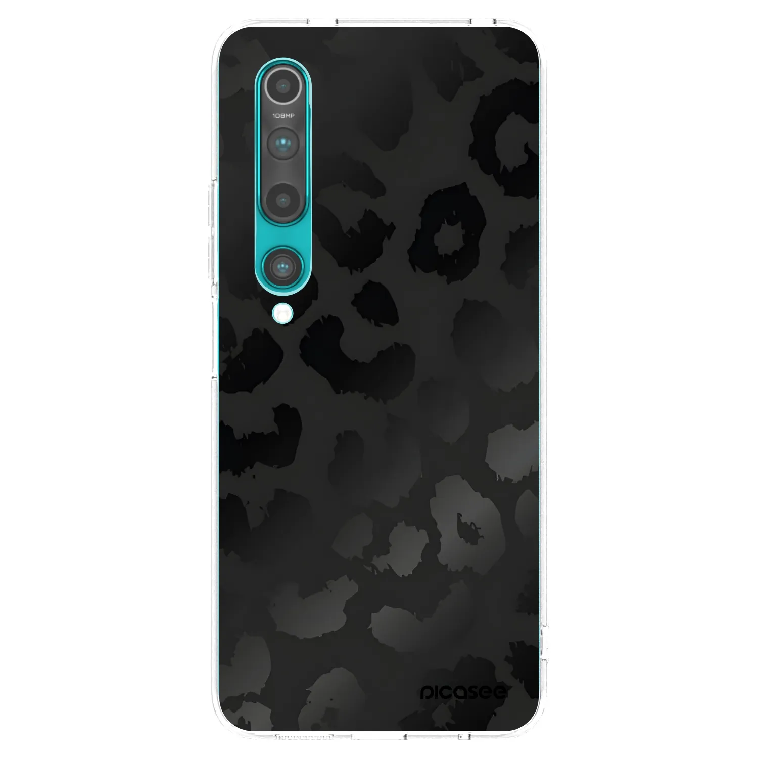 Picasee husă transparentă din silicon pentru Xiaomi Mi 10 - Midnight Leopard