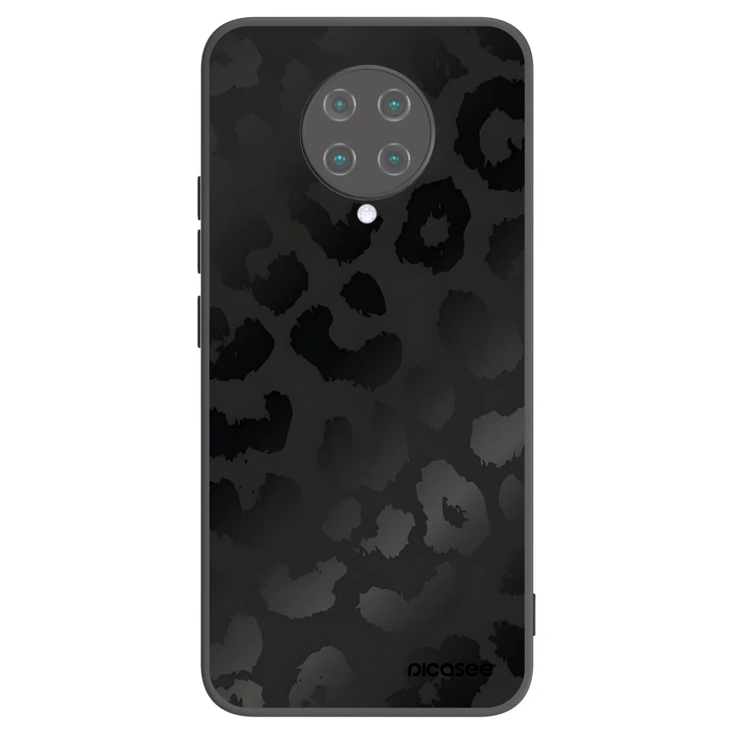 Picasee husă neagră din silicon pentru Xiaomi Poco F2 Pro - Midnight Leopard