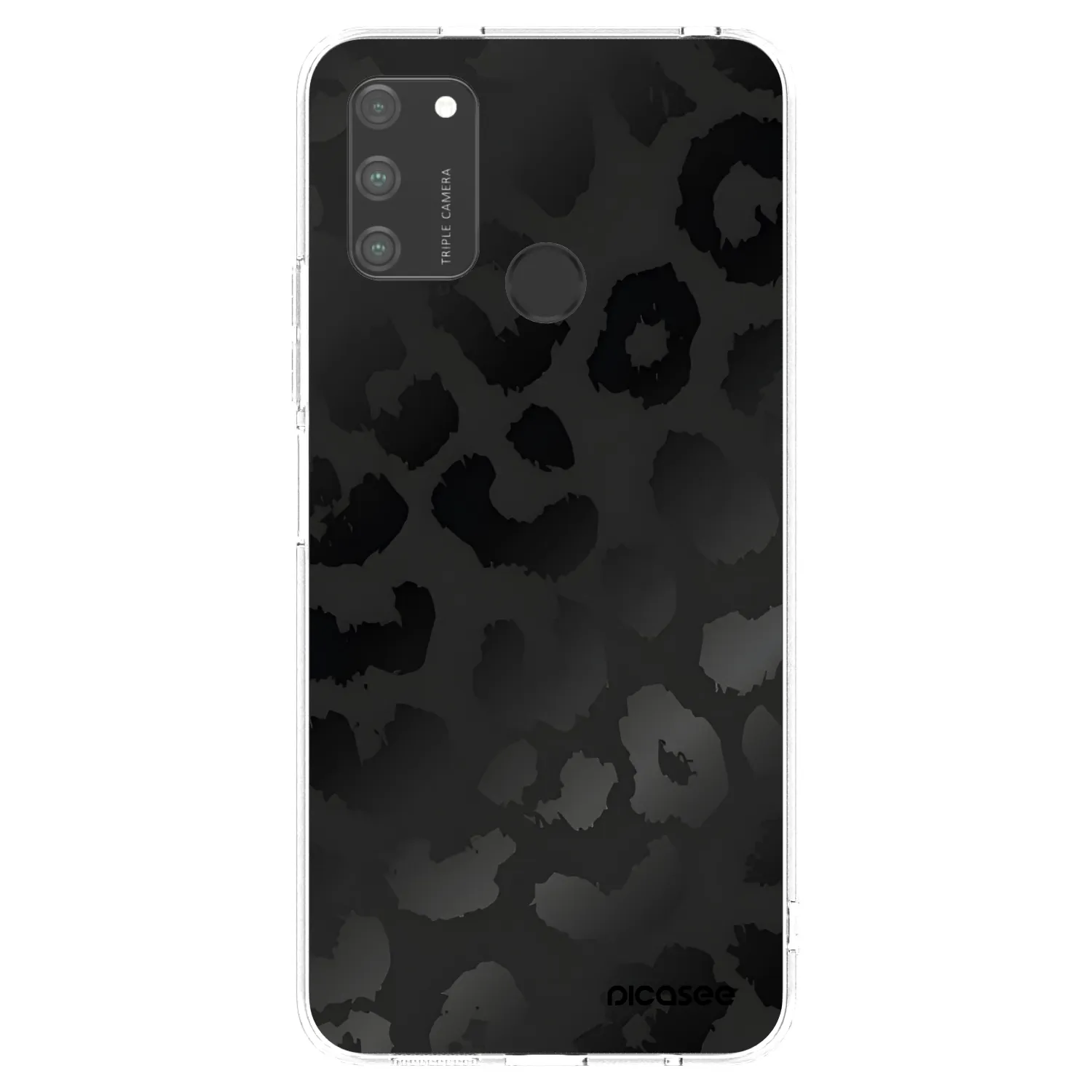 Picasee husă transparentă din silicon pentru Honor 9A - Midnight Leopard