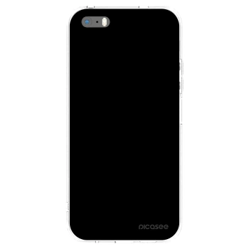 Picasee husă transparentă din silicon pentru Apple iPhone 5/5S/SE - Black Bliss