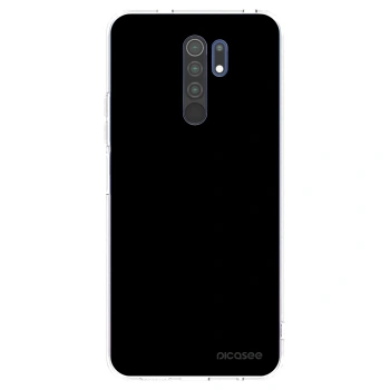 Picasee husă transparentă din silicon pentru Xiaomi Redmi 9 - Black Bliss