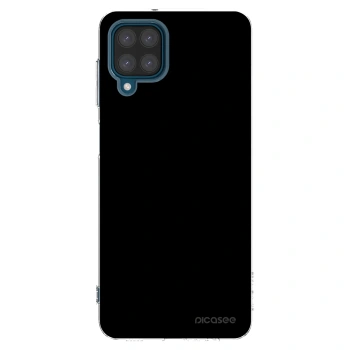 Picasee husă transparentă din silicon pentru Samsung Galaxy A12 A125F - Black Bliss