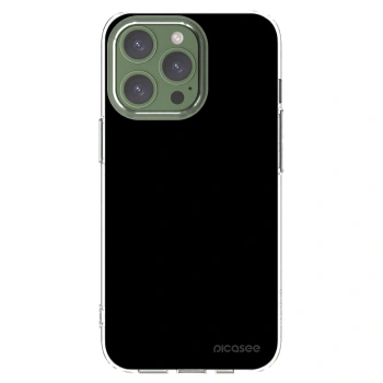 Picasee husă transparentă din silicon pentru Apple iPhone 13 Pro - Black Bliss