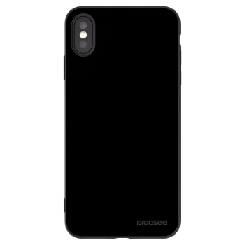 Picasee husă neagră din silicon pentru Apple iPhone XS Max - Black Bliss