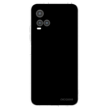 Picasee husă transparentă din silicon pentru Vivo Y33s - Black Bliss