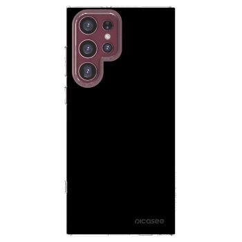 Picasee husă transparentă din silicon pentru Samsung Galaxy S22 Ultra 5G - Black Bliss