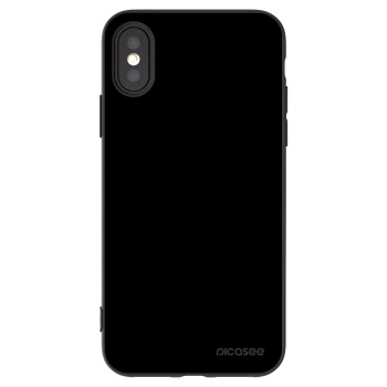 Picasee husă neagră din silicon pentru Apple iPhone X/XS - Black Bliss