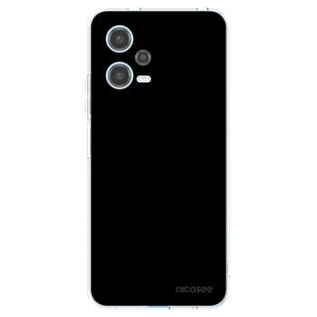 Picasee husă transparentă din silicon pentru Xiaomi Redmi Note 12 5G - Black Bliss