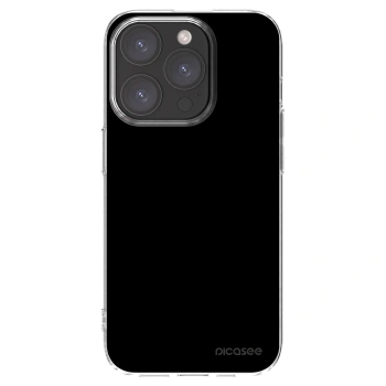 Picasee husă transparentă din silicon pentru Apple iPhone 15 Pro - Black Bliss
