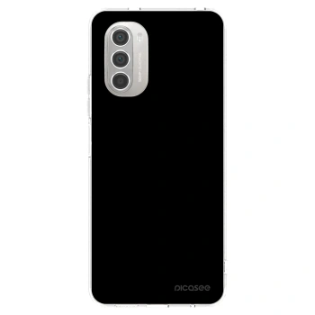 Picasee husă transparentă din silicon pentru Motorola Moto G51 - Black Bliss