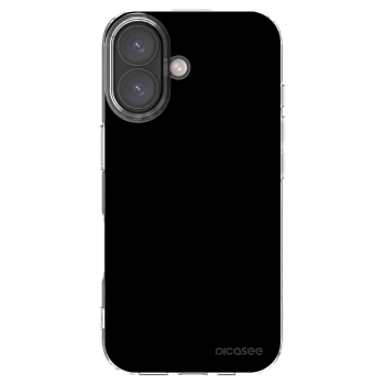 Picasee husă transparentă din silicon pentru Apple iPhone 16 - Black Bliss