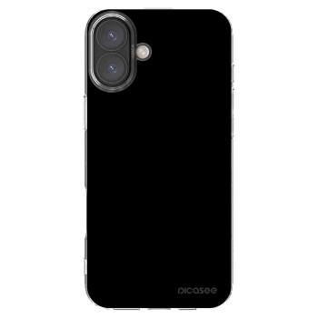 Picasee husă transparentă din silicon pentru Apple iPhone 16 Plus - Black Bliss