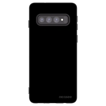 Picasee husă neagră din silicon pentru Samsung Galaxy S10 G973 - Black Bliss