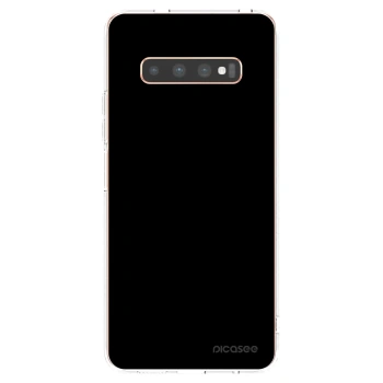 Picasee husă transparentă din silicon pentru Samsung Galaxy S10 Plus G975 - Black Bliss