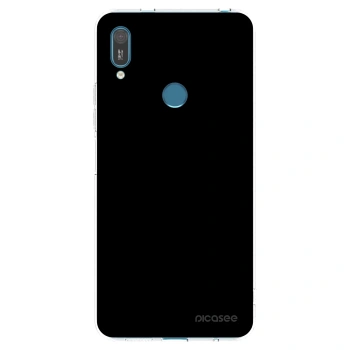Picasee husă transparentă din silicon pentru Huawei Y7 2019 - Black Bliss