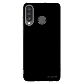 Picasee husă transparentă din silicon pentru Huawei P30 Lite - Black Bliss
