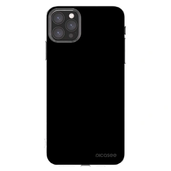 Picasee husă transparentă din silicon pentru Apple iPhone 11 Pro Max - Black Bliss