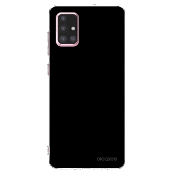 Picasee husă transparentă din silicon pentru Samsung Galaxy A71 A715F - Black Bliss