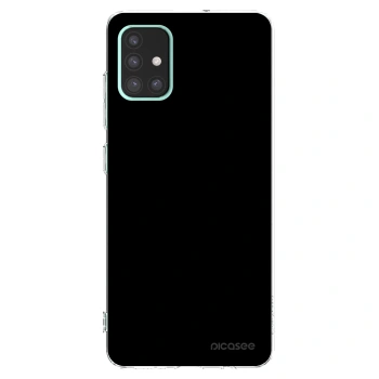 Picasee husă transparentă din silicon pentru Samsung Galaxy A51 A515F - Black Bliss