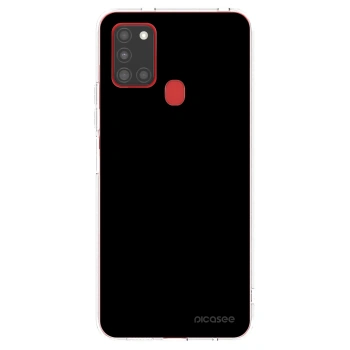 Picasee husă transparentă din silicon pentru Samsung Galaxy A21s - Black Bliss