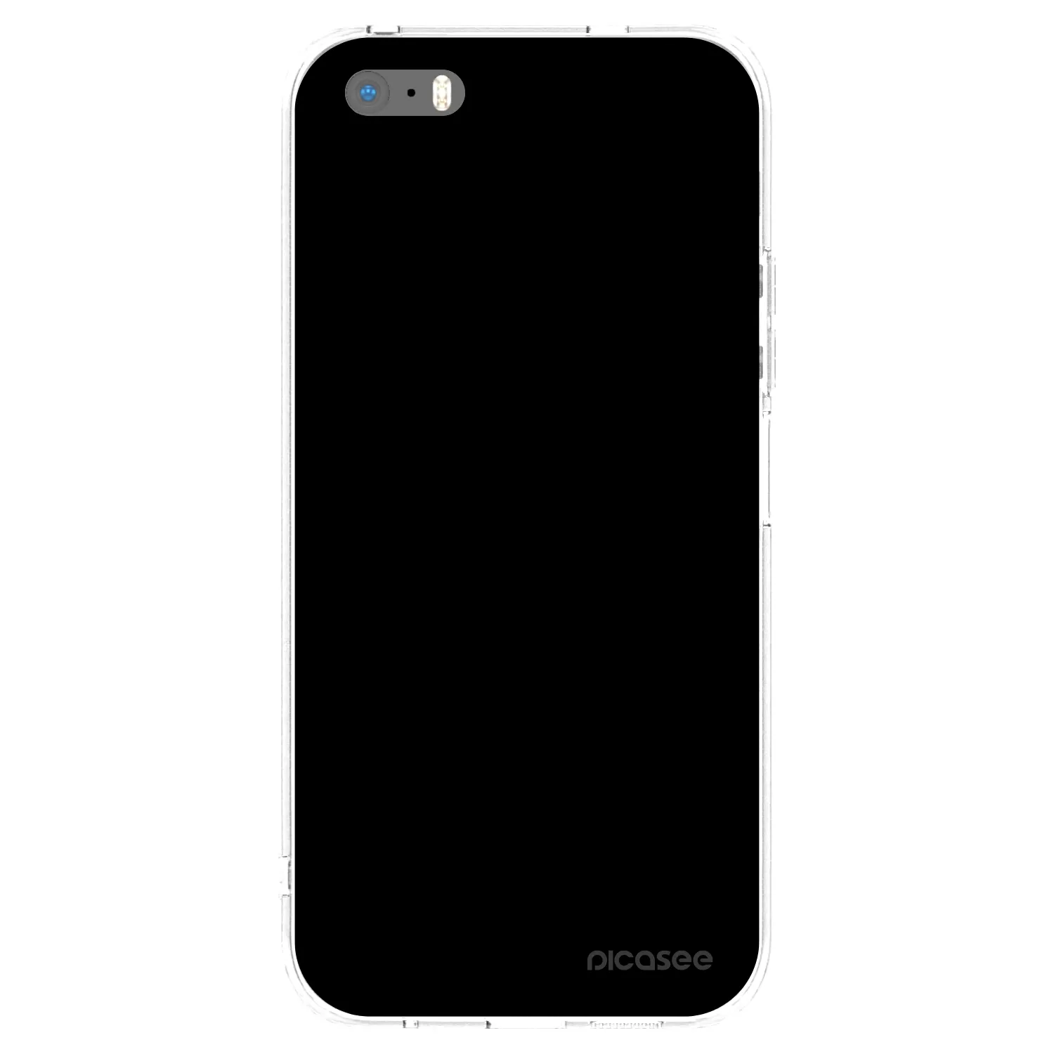 Picasee husă transparentă din silicon pentru Apple iPhone 5/5S/SE - Black Bliss