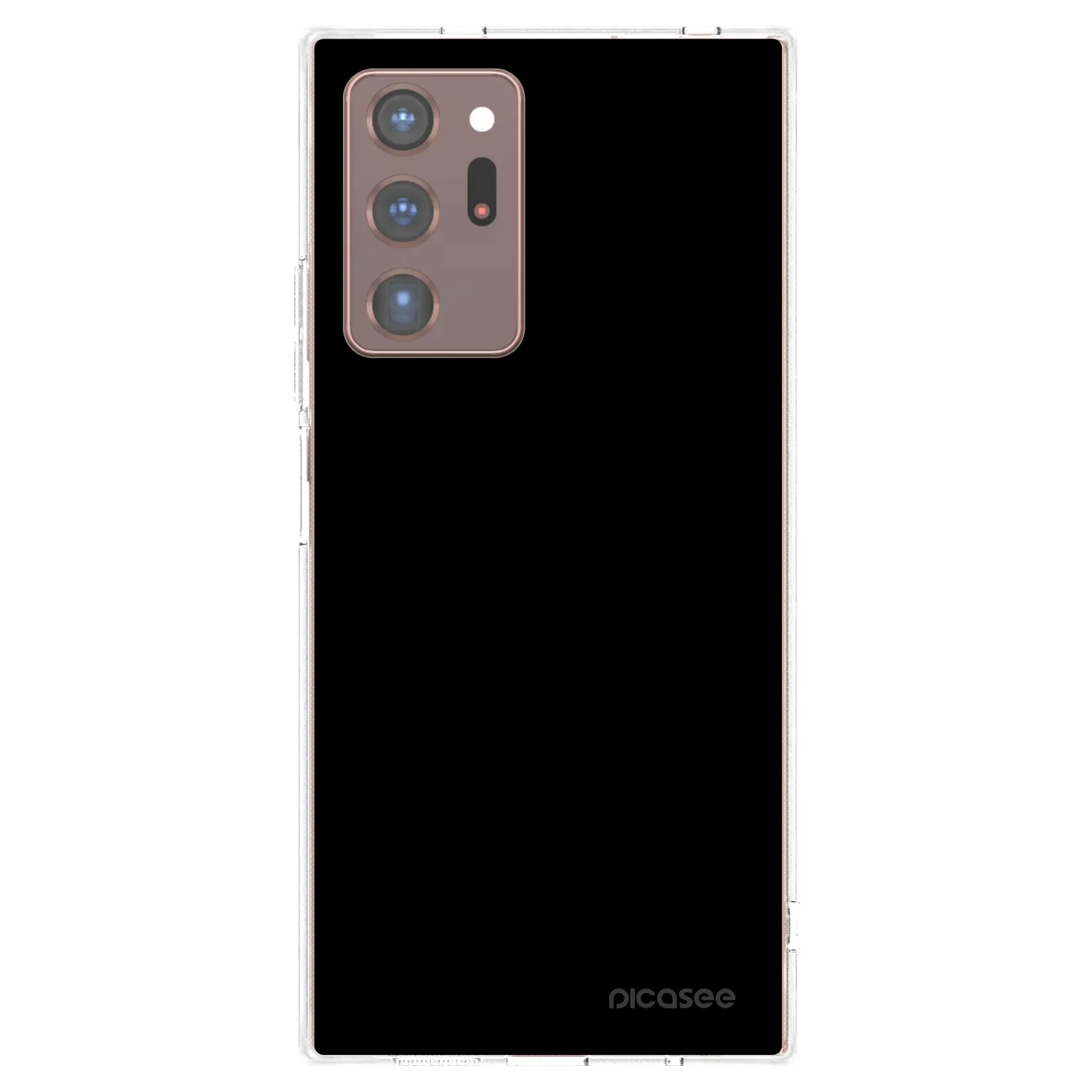 Picasee husă transparentă din silicon pentru Samsung Galaxy Note 20 Ultra - Black Bliss