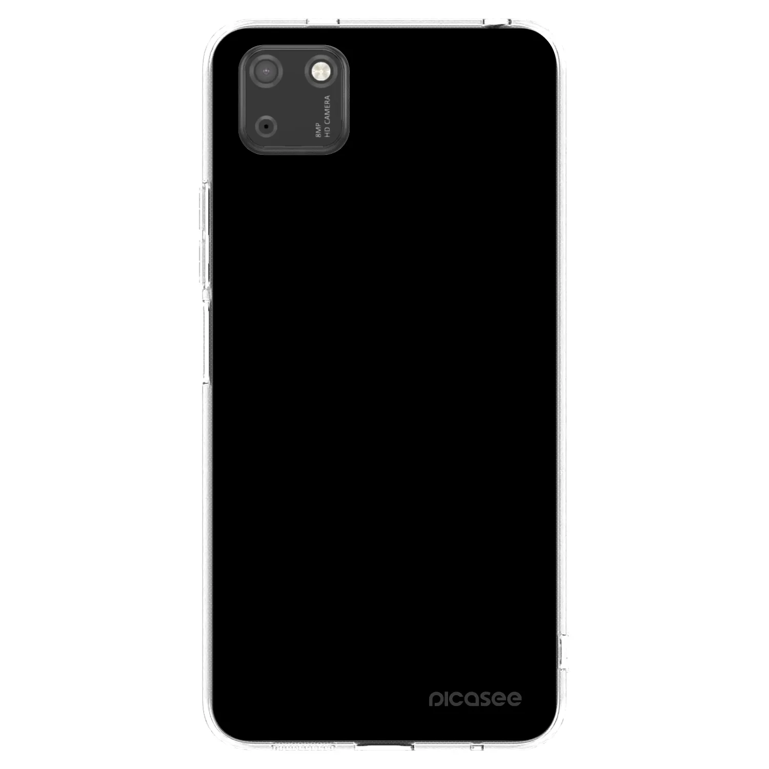 Picasee husă transparentă din silicon pentru Huawei Y5P - Black Bliss
