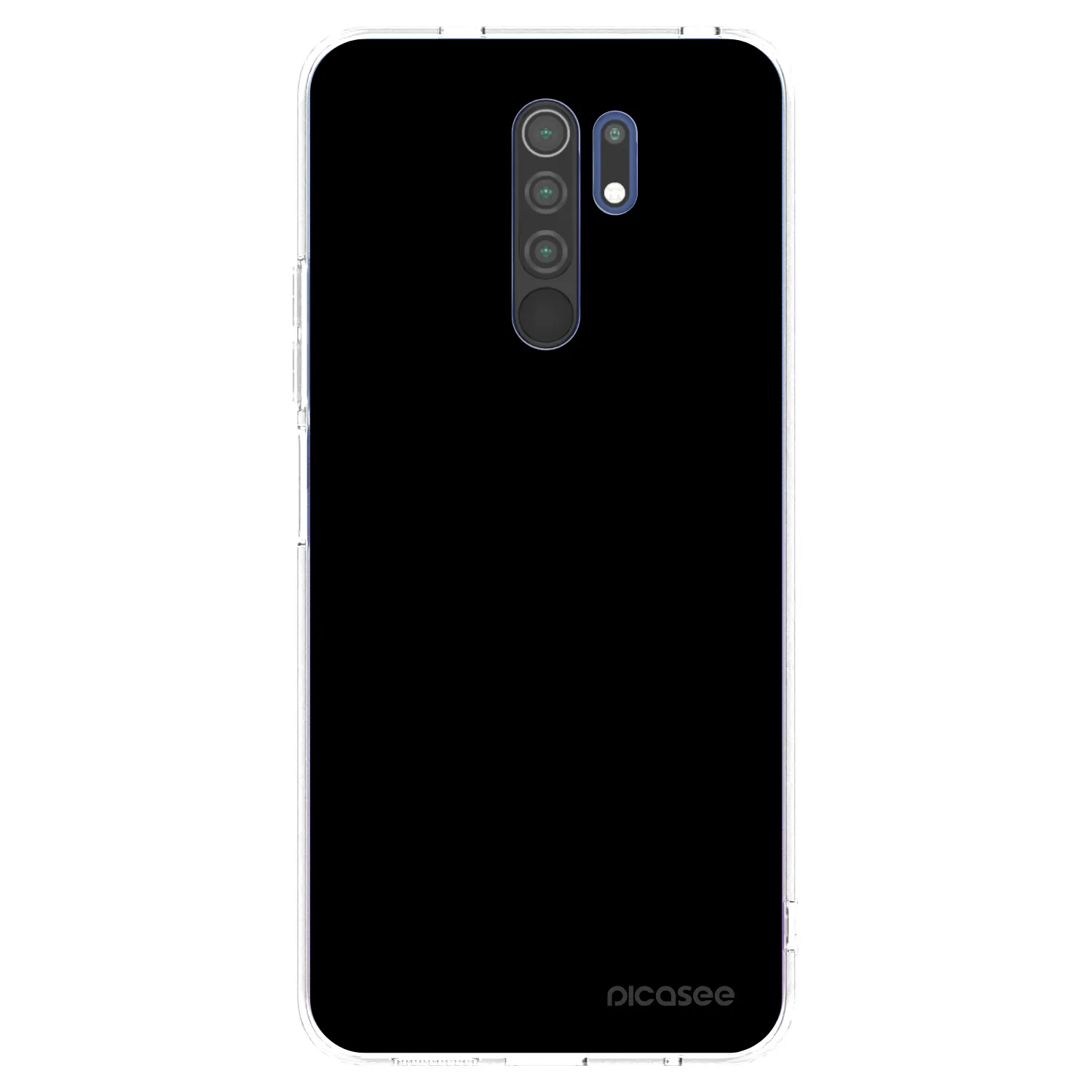 Picasee husă transparentă din silicon pentru Xiaomi Redmi 9 - Black Bliss
