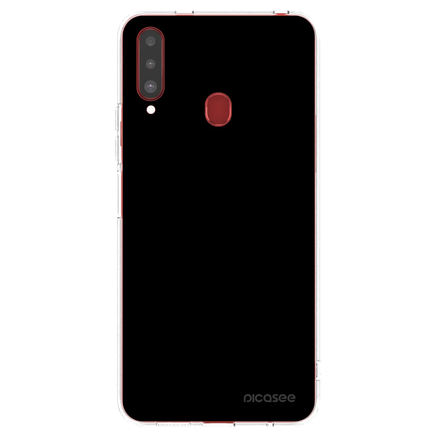 Picasee husă transparentă din silicon pentru Samsung Galaxy A20s - Black Bliss
