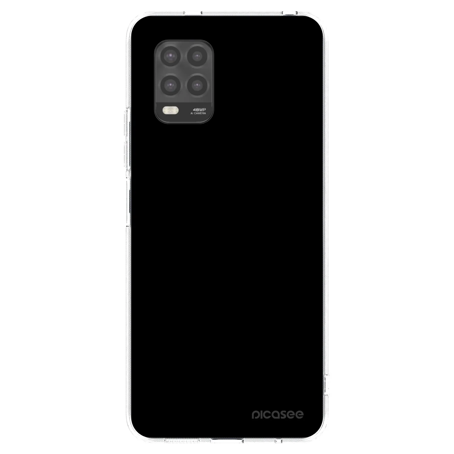 Picasee husă transparentă din silicon pentru Xiaomi Mi 10 Lite - Black Bliss