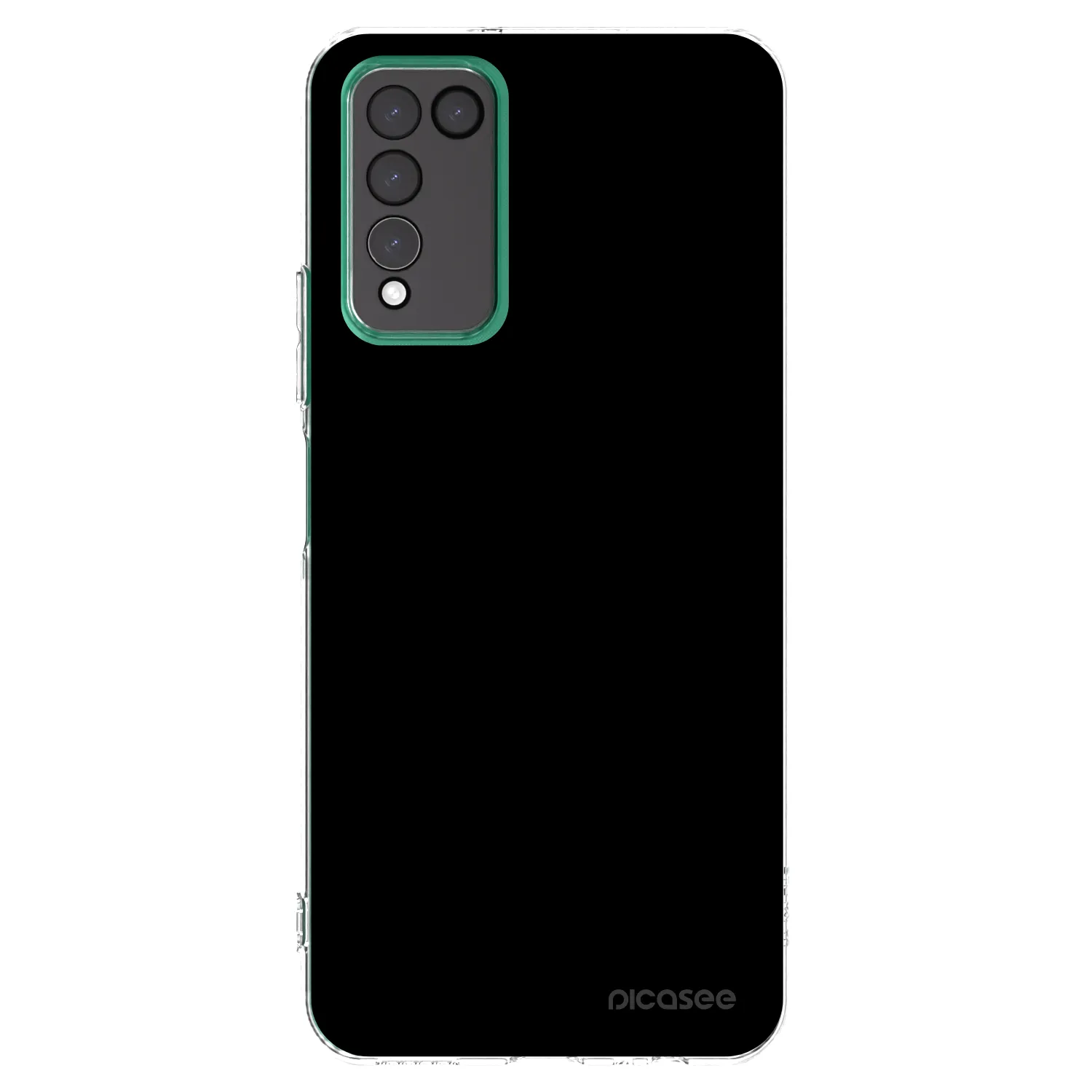 Picasee husă transparentă din silicon pentru Honor 10X Lite - Black Bliss