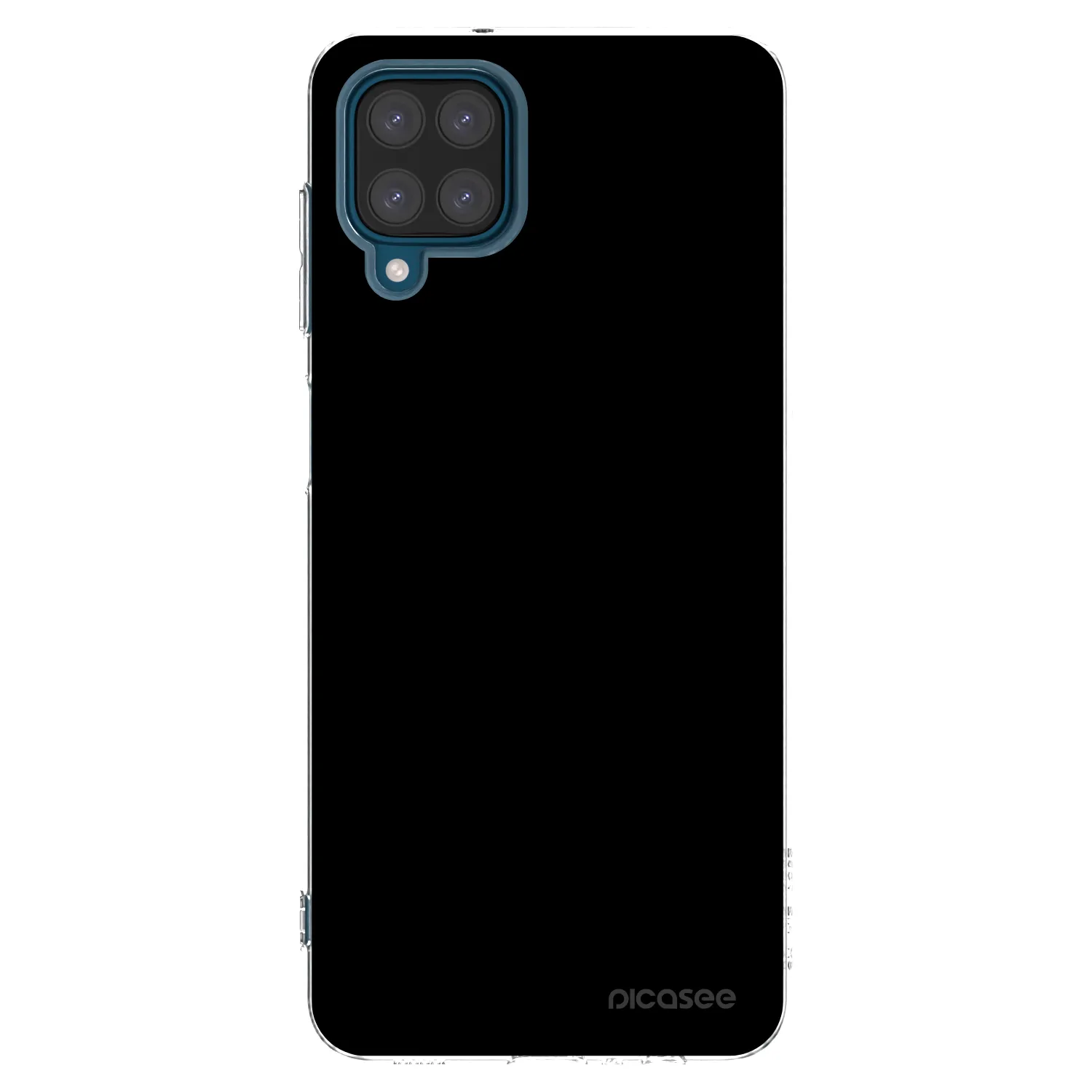 Picasee husă transparentă din silicon pentru Samsung Galaxy A12 A125F - Black Bliss