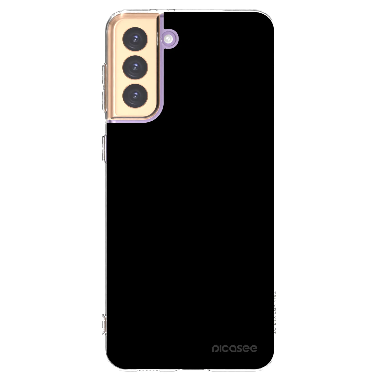 Picasee husă transparentă din silicon pentru Samsung Galaxy S21+ 5G G996F - Black Bliss