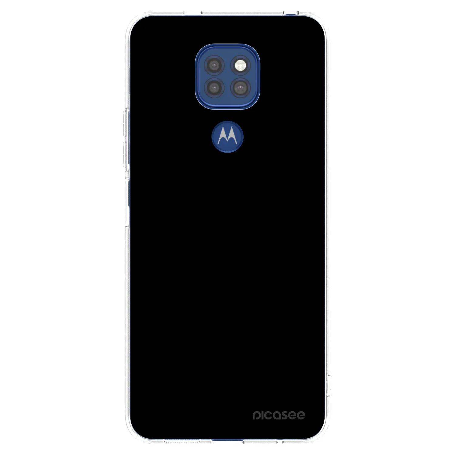 Picasee husă transparentă din silicon pentru Motorola Moto G9 Play - Black Bliss