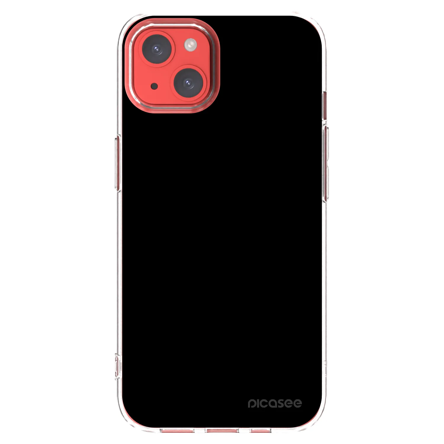 Picasee husă transparentă din silicon pentru Apple iPhone 13 - Black Bliss