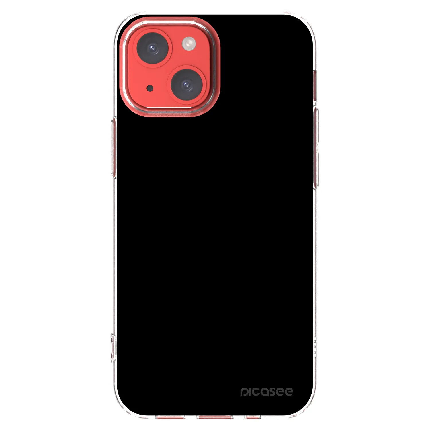 Picasee husă transparentă din silicon pentru Apple iPhone 13 mini - Black Bliss