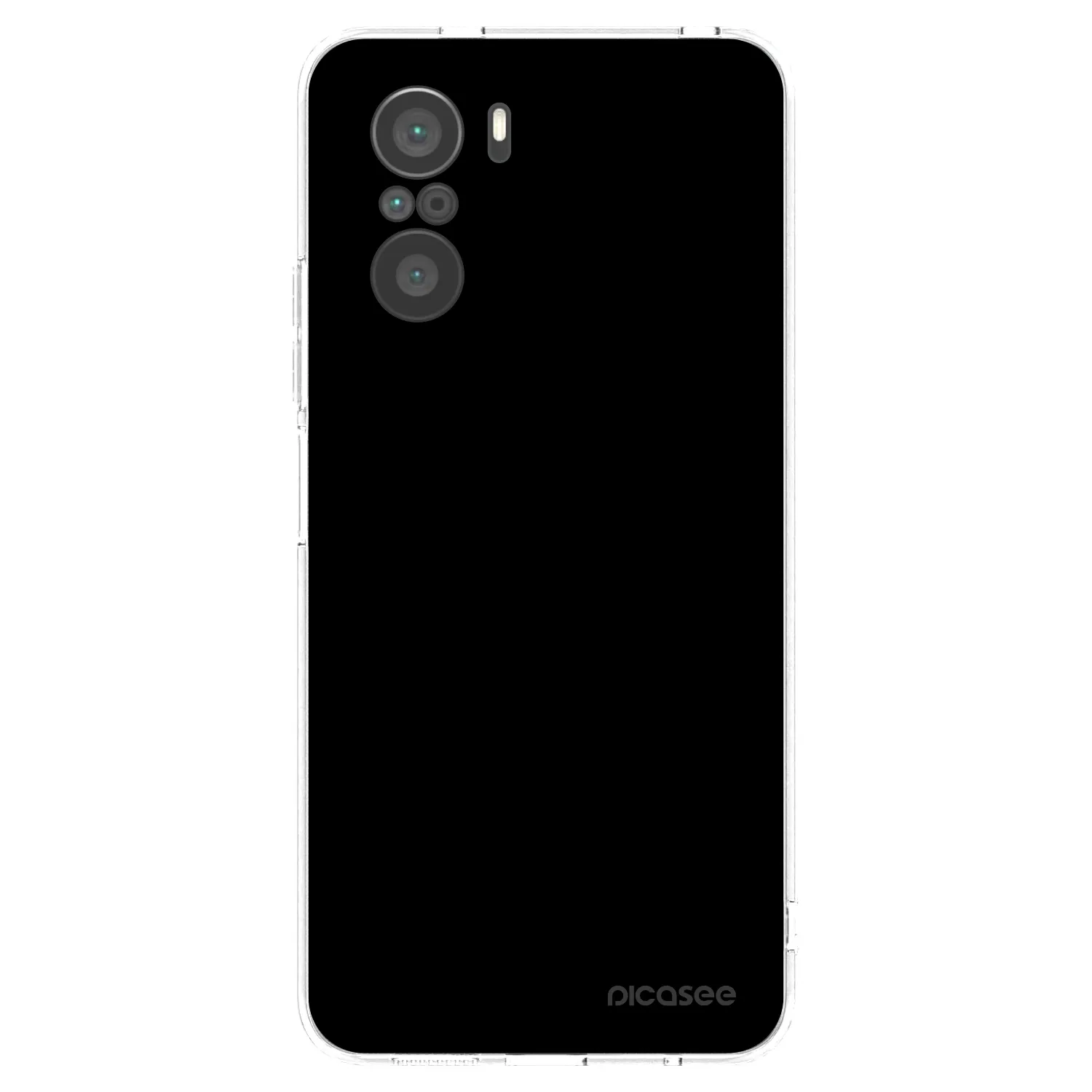 Picasee husă transparentă din silicon pentru Xiaomi Poco F3 - Black Bliss