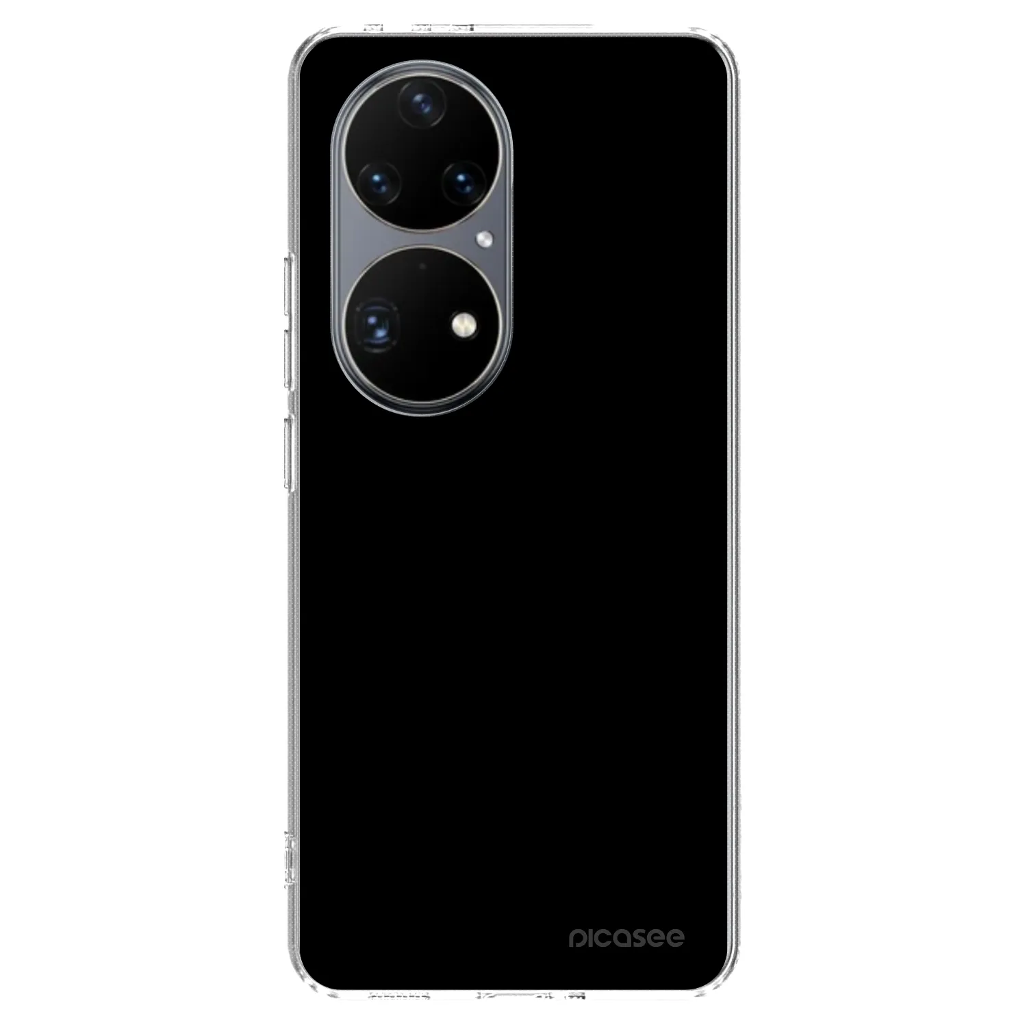 Picasee husă transparentă din silicon pentru Huawei P50 - Black Bliss