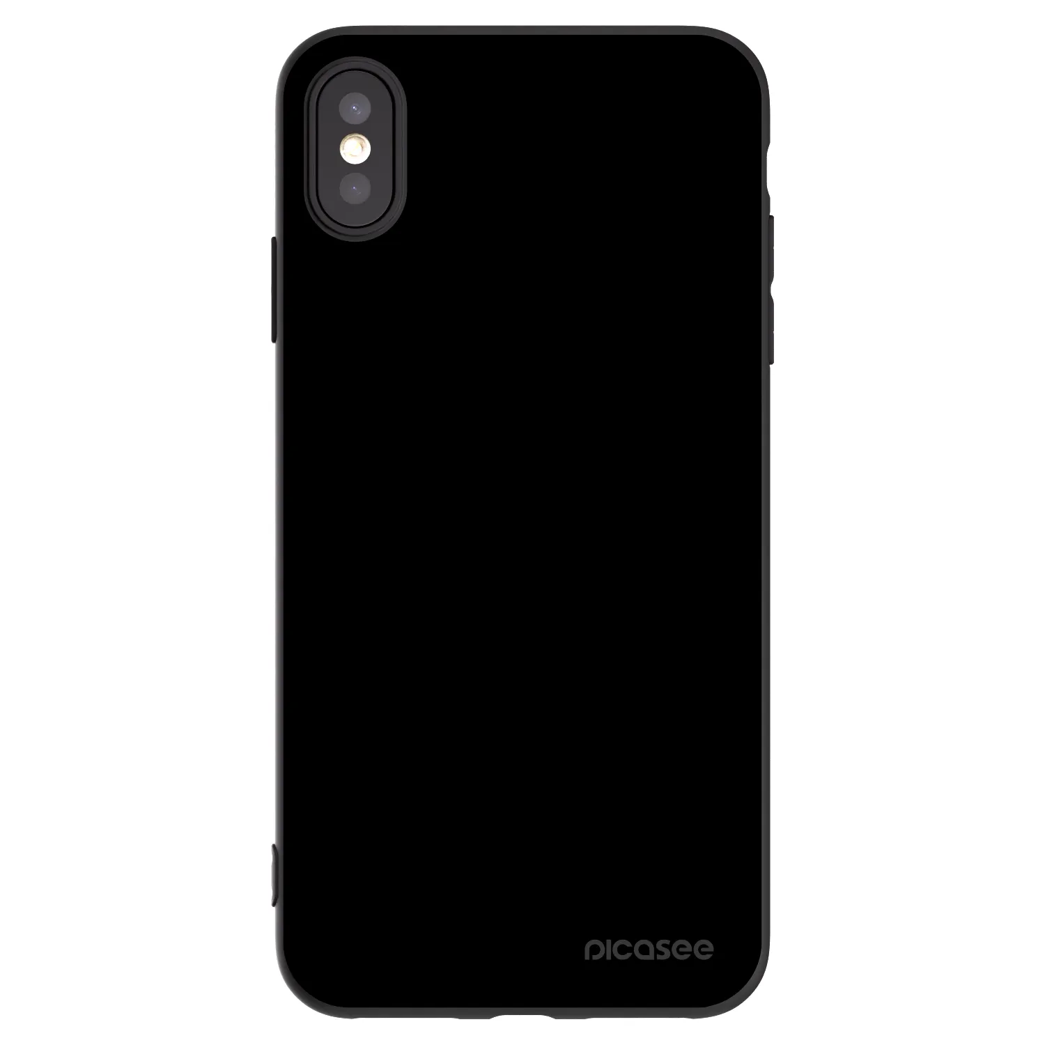 Picasee husă neagră din silicon pentru Apple iPhone XS Max - Black Bliss