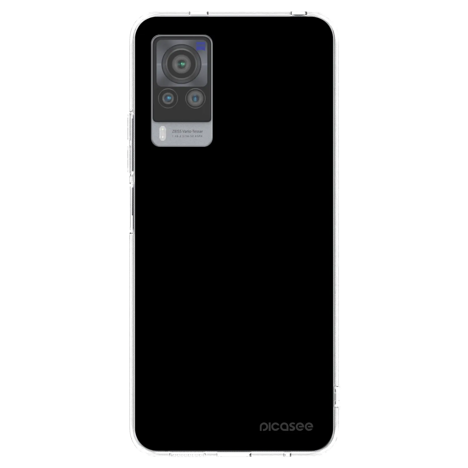 Picasee husă transparentă din silicon pentru Vivo X60 Pro 5G - Black Bliss